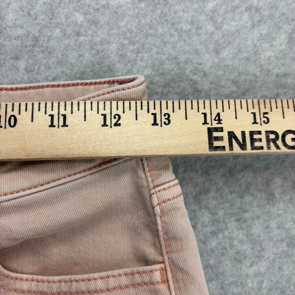 American Eagle Hi-Rise Shortie‎ Womens 0 Pink Super Stretch Raw Hem Boho Summer